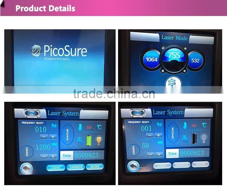 Professional 532nm & 755nm PicoSure Laser For All Pigments Removal For Clinic Use