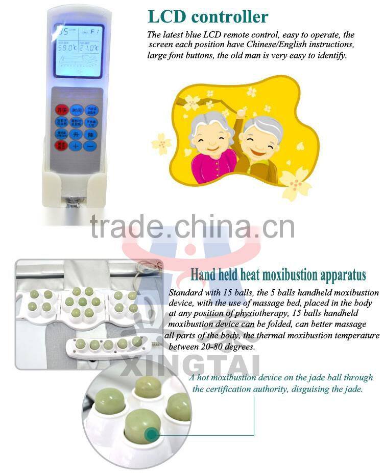 XT-168-1C Electric Infrared Thai Roller Jade Stone Massage Bed