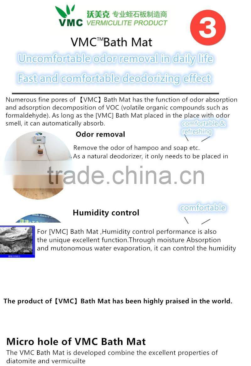 Non-Slip Absorbent Diatomaceous Earth Diatomite Bath Mat