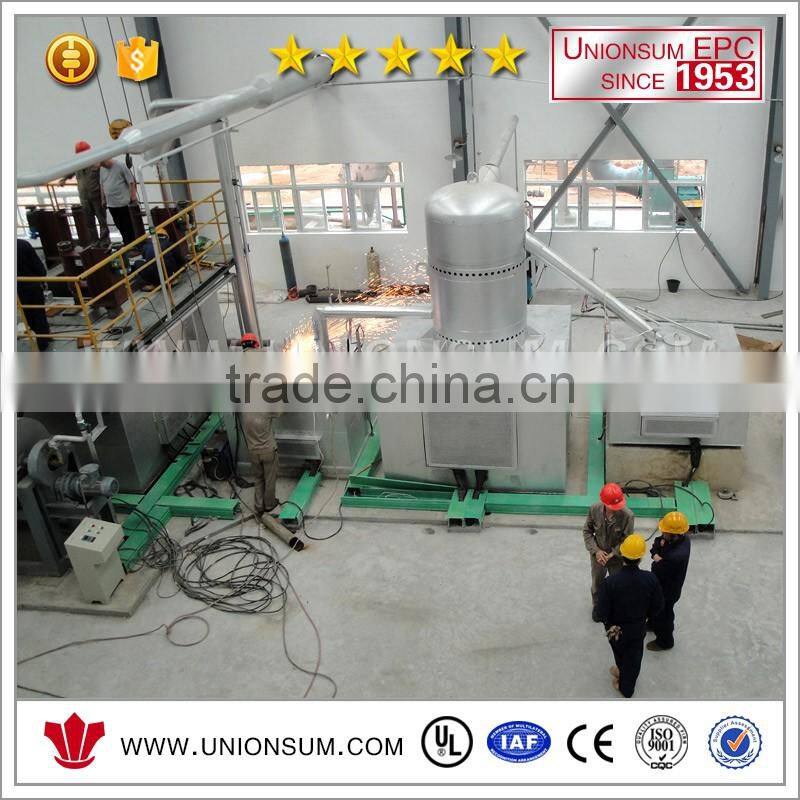Zinc residue recovery vacuum distillation furnace