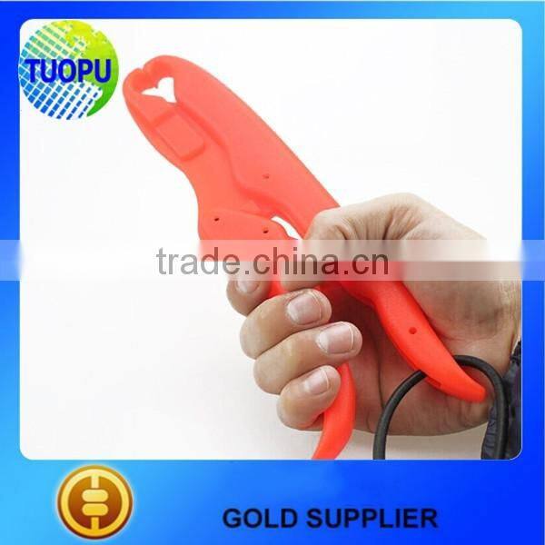 Red/yellow color plastic fish grip fishing lip grip fish grip tool