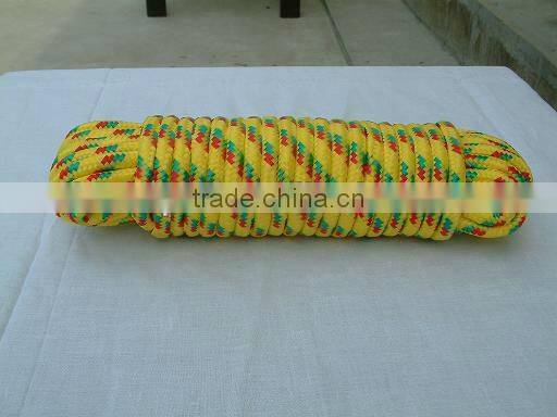 pp braided rope with non-woven core
