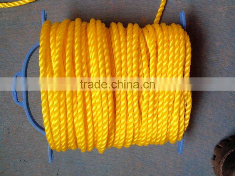 high quality PE twist rope 3 stands with different colors