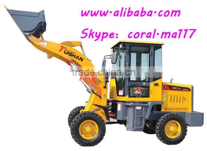 1000kg garden equipment mini wheel loader for forest