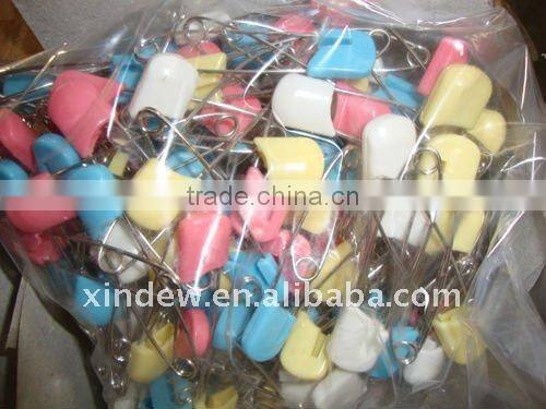 plastic head cap for baby diaper use safety pin