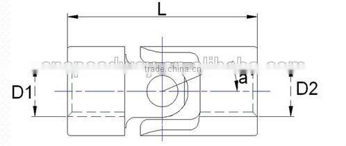 Custom Stainless Steel Precision NB-GB40L84 Universal Coupling/ Universal Joint Coupling / Steering joint /pivot joint