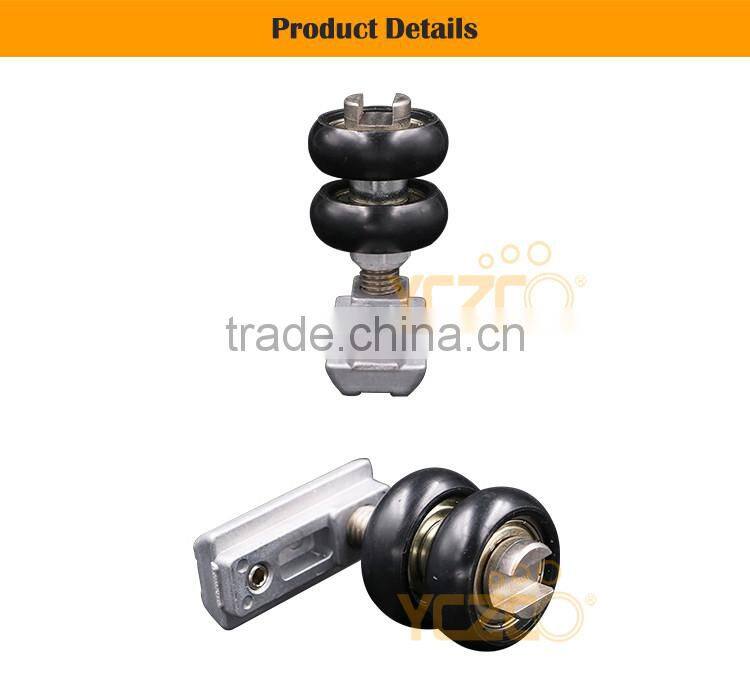 2017 new design shower round glass door rollers