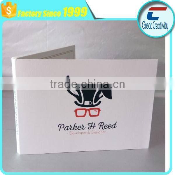 Custom printing hot sex hd lcd mp4 player video greeting card/2.3 inch digital custom video greeting card