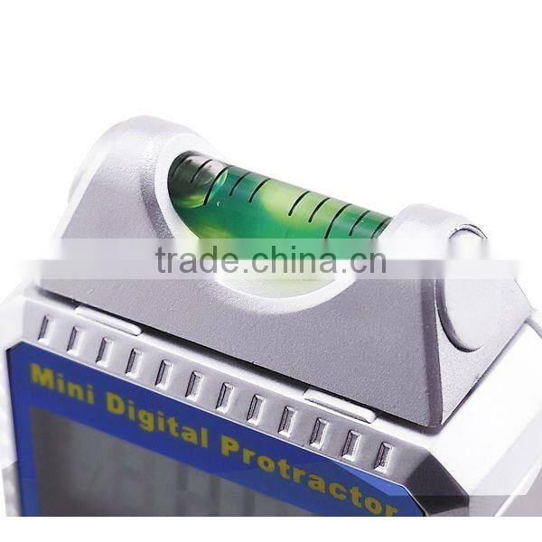 Digital Bevel Box / Inclinometer / Protractor with Spirit Level Built-in Magnetic Base & Always Upright LCD