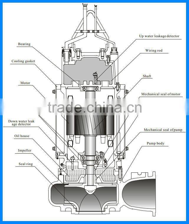 Canal and River Irrigation Submersible Slurry Sewage Water pump