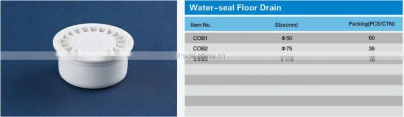 PVC Drainage Pipe Fittings Water-seal Floor Drain