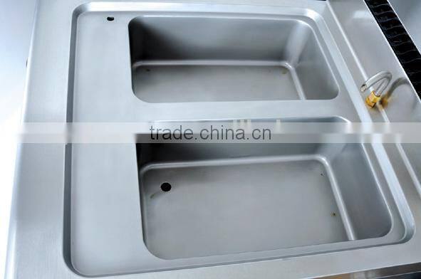 Italian Gas Pasta Cooker with Cabinet for Restuaurant