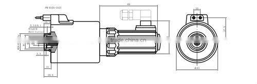 Screw Threaded type & proportional solenoid switch 12v