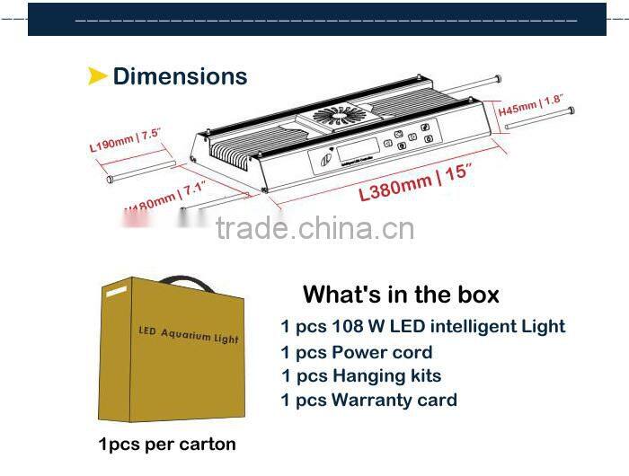 108w SPS lps grow well Aquarium widely use aquarium led lighting coral