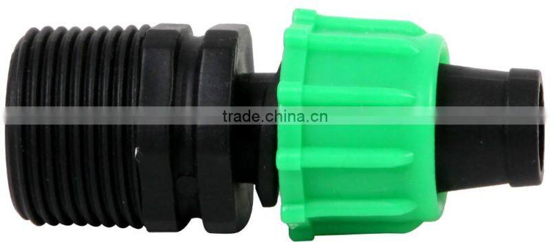 Agriculture Irrigation Plastic Drip Tape Fitting Lock Coupling