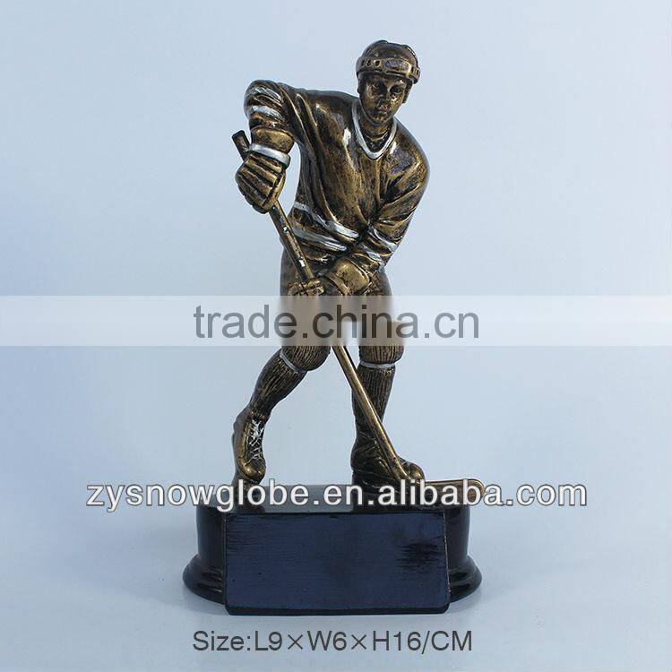 Customized resin hockey trophy