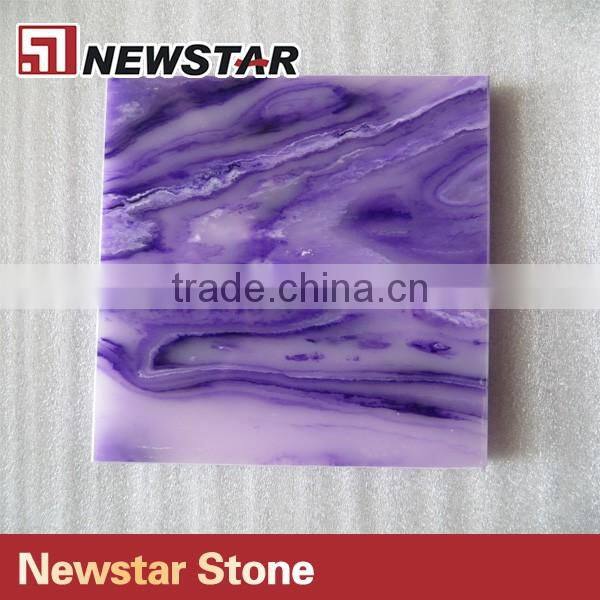 Beautiful Puple Onyx Artificial Onyx Marble