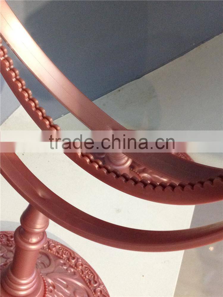 European Style Plastic Double-Side Dressing Table Make up Standing Mirror