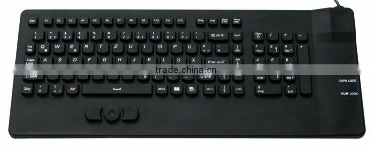 JH-IKB108 Industrial Keyboard with built in mouse Silicone waterproof with USB and PS/2