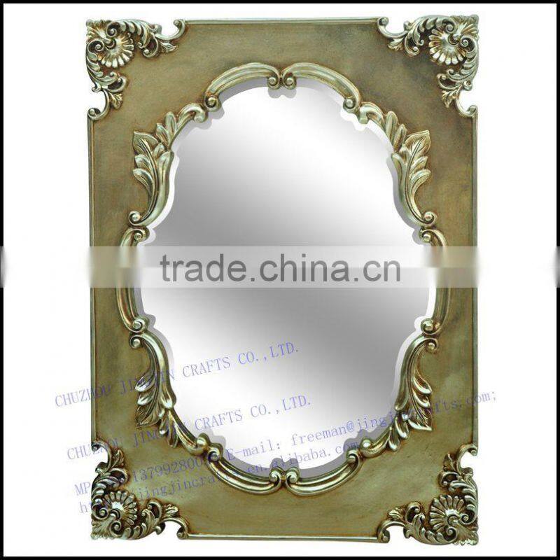 home decoration heart framed antique wall hanging mirror
