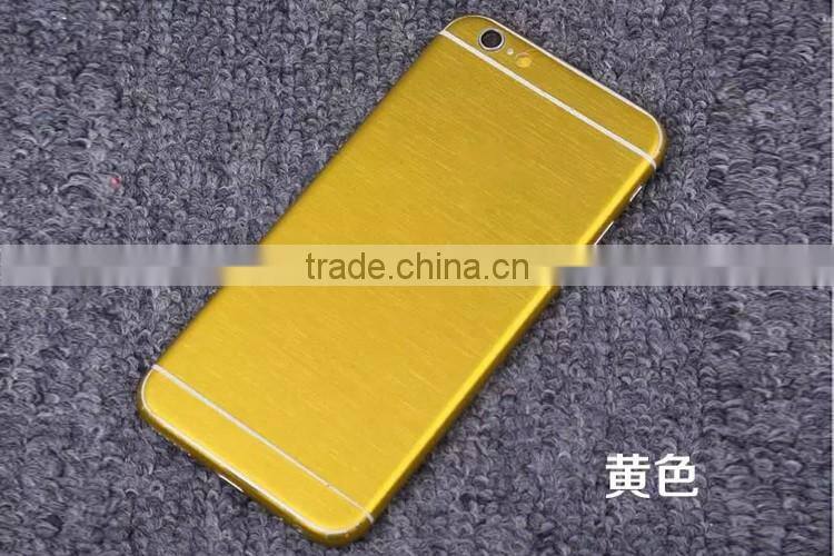 Metal color full body phone sticker screen protective film for iphone 6/plus