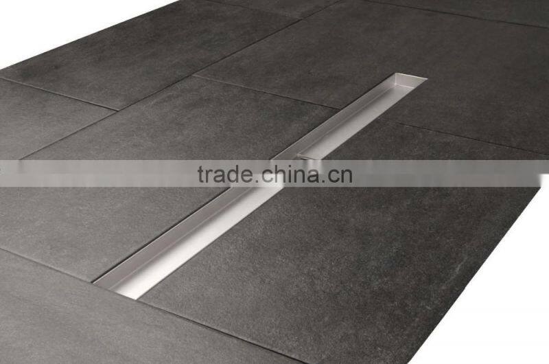 Hot Selling bathroom tile insert linear stainless steel brass floor drain