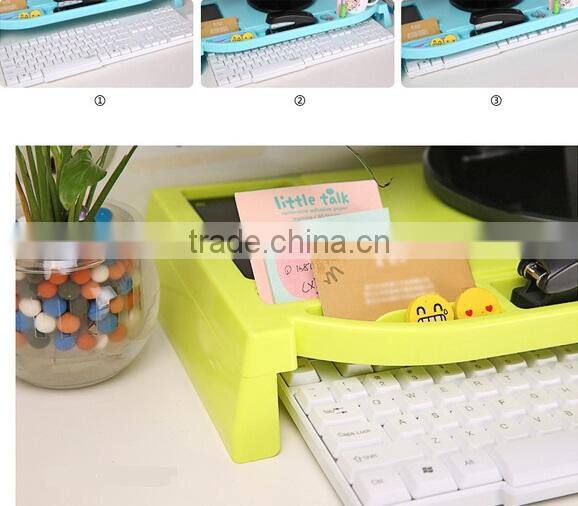 Adjustable Height Desktop Keyboard Storage Box