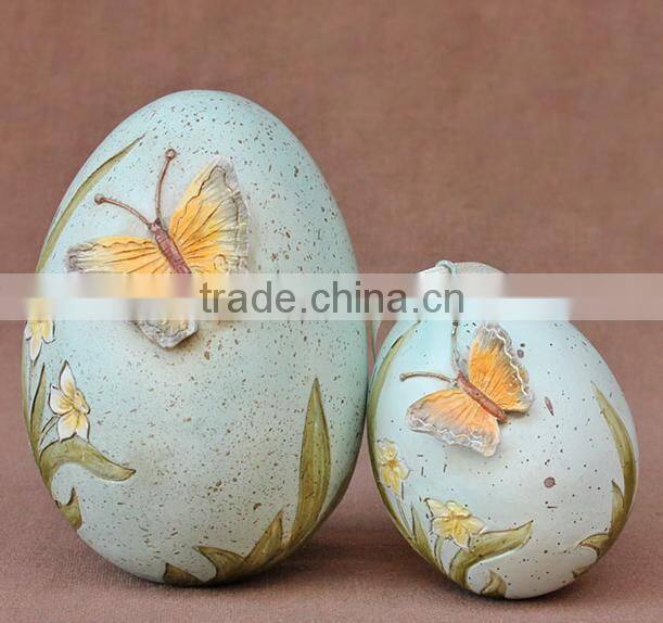 3d handcarved easter egg decoration of house interior
