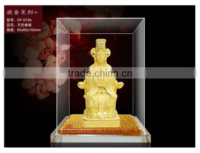 Hot Product 2014 24K Gold Plated Promotion gift Buddha statue in display box WS336-DF032