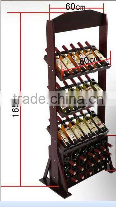 Best-selling color painting large wooden wine rack