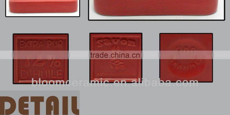 Cheap red ceramic lotion bottle