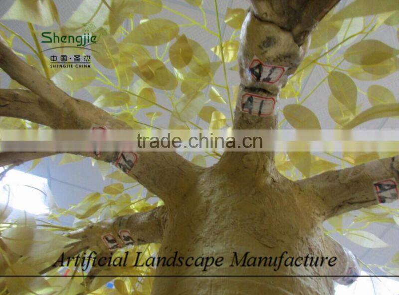 golden color artificial banyan tree for sale