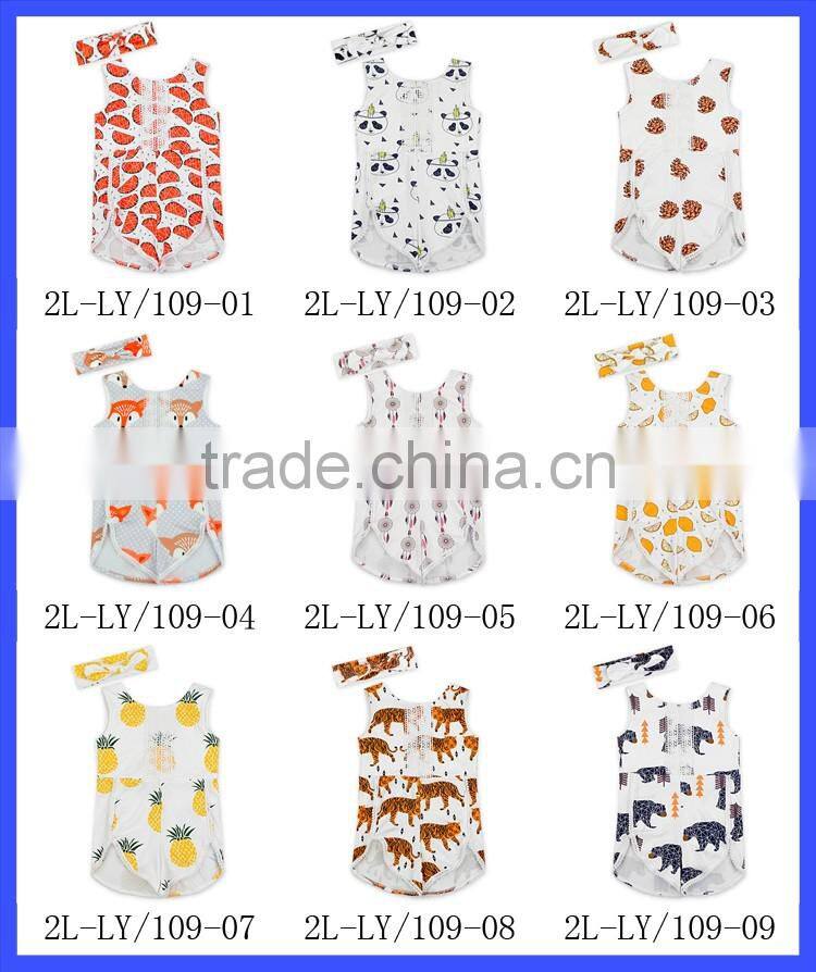 New Style Children Sleeveless Lace Onesie Boutique Jumpsuit Smocked Children Romper