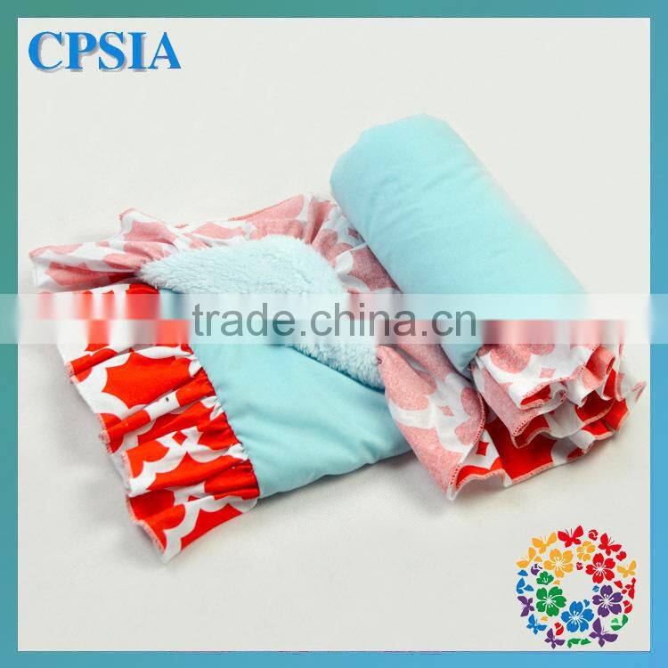 2014 hot sale orangnic cotton baby blanket high quality aqua baby blanket soft cheap blankets