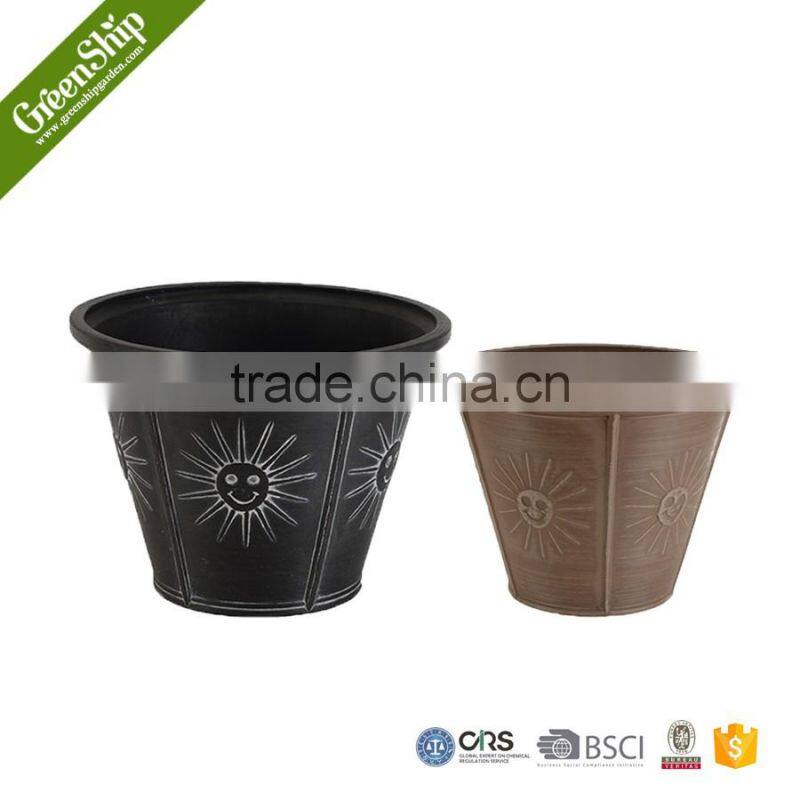 Elegant plastic flower pots/garden planters/garden plant pots