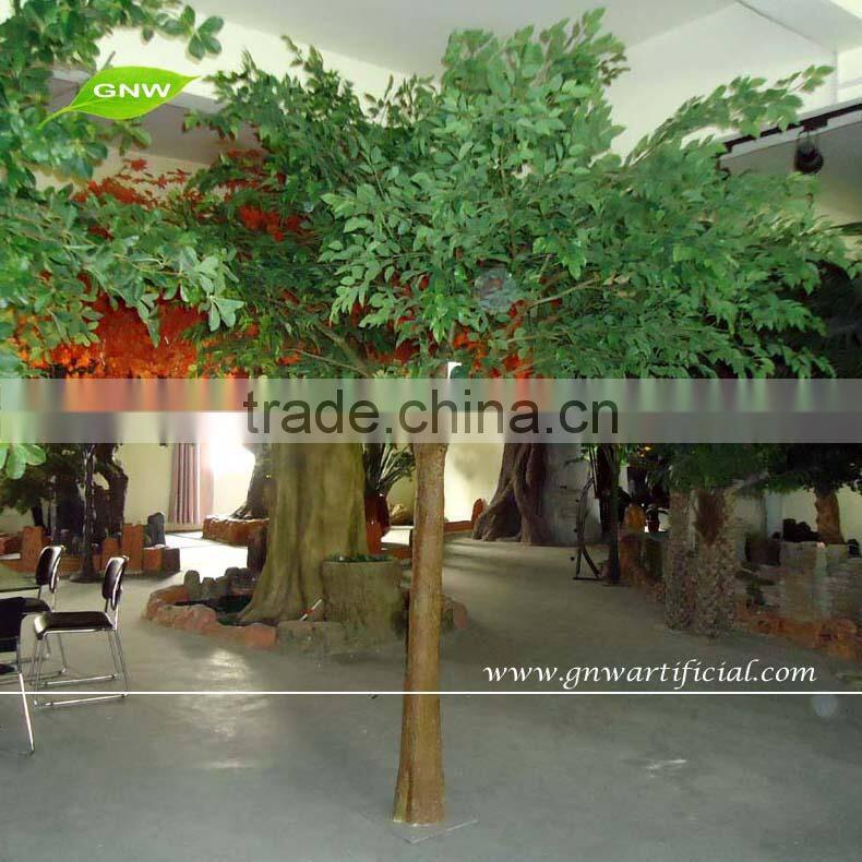 GNW BTR058 green leaves artificial olive tree wood with cheap price on sale