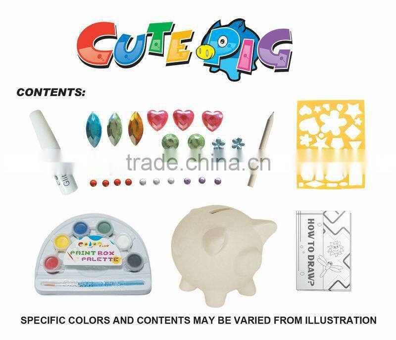 factory DIY Painting Ceramic Pig Coin Bank