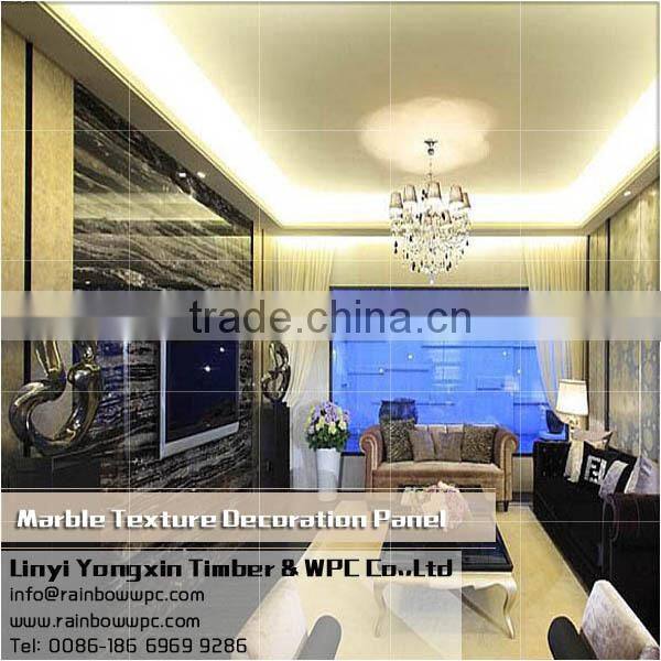 068 Interior Decorative Marble Texture waterproof Pvc Bathroom Wall Panels