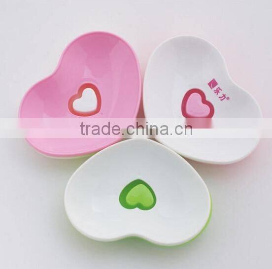 lovely heart shape soap case /plastic soap tray /plastic soap box