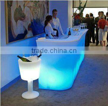 5V plastic LED furniture/ led furniture design & cafe bar table counter/LED plastic furniture