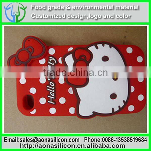 3D silicone mobile phone protect case|cartoon cell phone case|wrist mobile phone case