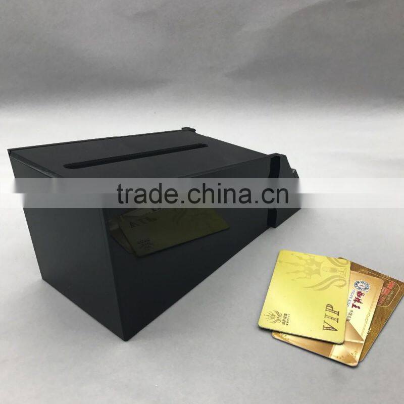 Custom acrylic business card holders box