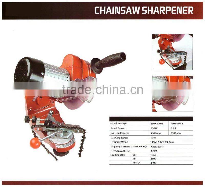 Professional 145mm Bench-Mounted Chainsaw Chain Sharpening Machine Tools Grinder Electric 230w Chainsaw Sharpener