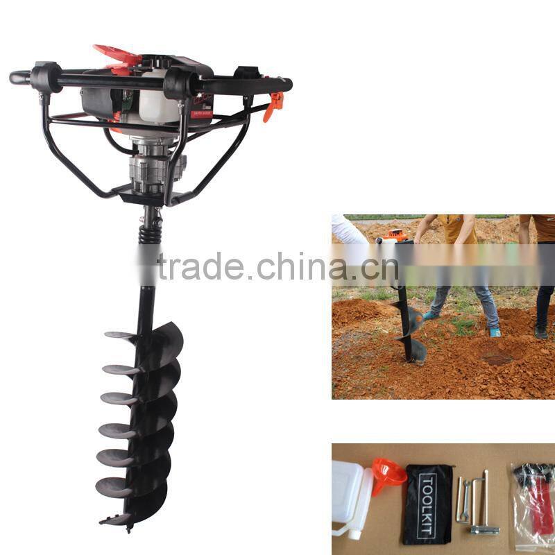 71cc 2400w Hand-Held Manual Fence Post Hole Digger Portable Hand Ground Earth Drilling Machine