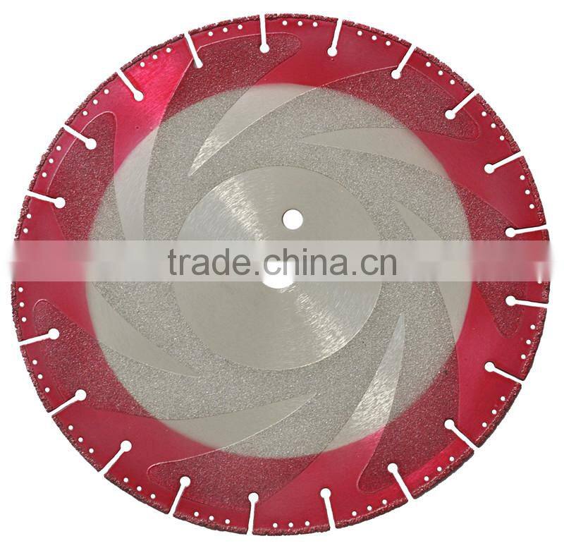 Vacuum Brazed diamond circular cutting disc for stone/Vacuum Brazed diamond saw blade for granite