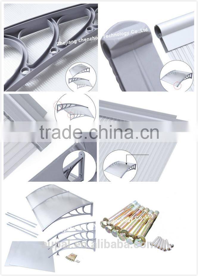 New arrival! plastic bracket door canopy, durable canopies,easy DIY window canopy