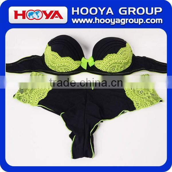 Beautiful Modern Girls Sexy Bra And Panty Set With Push Up Bra