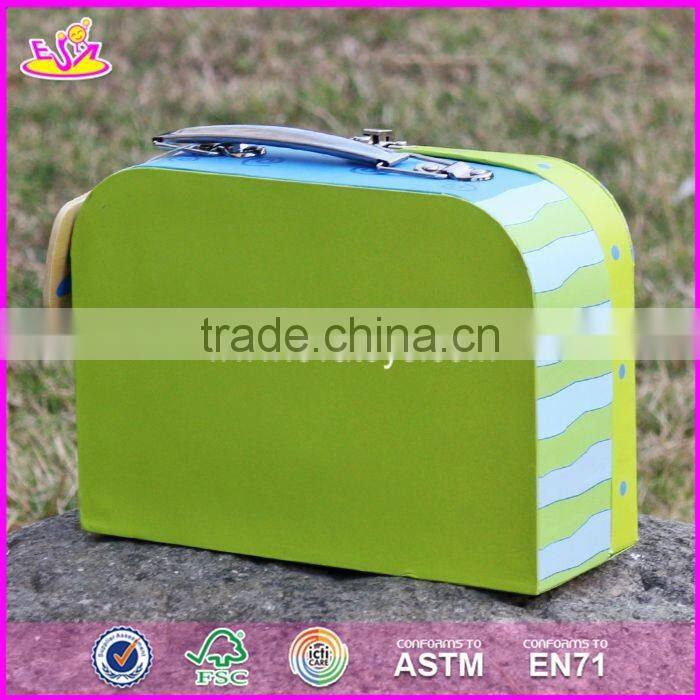 2017 new design lovely wooden kids toy storage W08C172