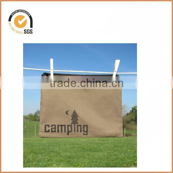 Large canvas camping graphic zipper pouch - Camping gear - Camping - Caravan - Travel gift- wedding gift - Travel pouch