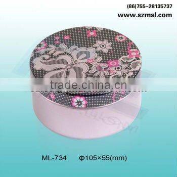 Round tin can for watch